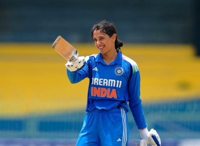 Caneca feminina ODI Globe 2025: as batidas ideais de Smriti Mandhana nas Copas ODI Globe 

