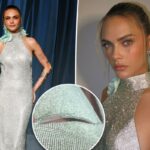 Cara Delevingne revela seu vestido rasgado pouco antes da Gala do Museu da Academia: 'A verdade por trás do brilho e do glamour'