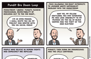 Cartoon: Pundit Bro Doom Loop Cartoon: Pundit Bro Doom Loop