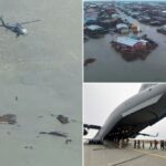 Centenas de habitantes do Alasca estão sendo transportados de avião de vilas costeiras devastadas pelo tufão Halong