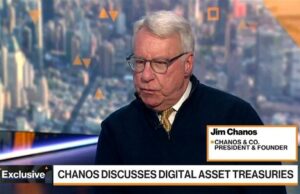 Chanos afirma que é ‘agnóstico’ em relação ao Bitcoin Chanos afirma que é 'agnóstico' em relação ao Bitcoin
