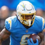 Chargers colocando o RB Hampton líder (articulação do tornozelo) no IR