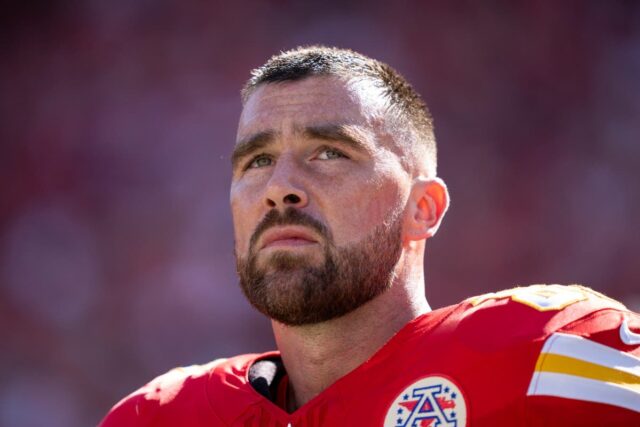 Travis Kelce #87 of the Kansas City Chiefs