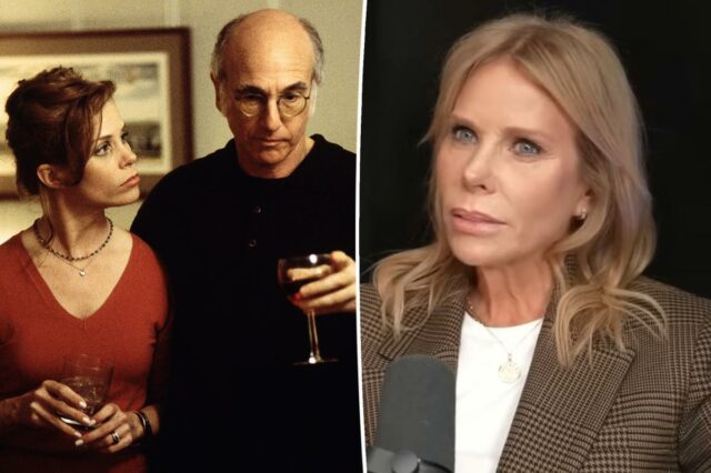Cheryl Hines revela sua posição com o co-estrela de 'Curb Cheryl Hines revela sua posição com o co-estrela de 'Curb Your Enthusiasm', Larry David, após divisão política