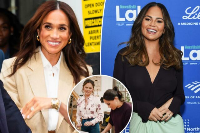 Chrissy Teigen reflete sobre sua amizade com a 'polarizadora' Meghan Markle

