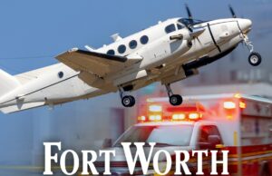 Colisões de aeronaves em Fort Well Worth, vários caminhões em chamas acidente de avião em Fort Worth, Texas, principal 2