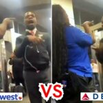 Um comissário de bordo da Delta Air Lines foi flagrado em vídeo repreendendo um agente de portão da Southwest Airlines por ser “gueto” e pouco profissional em uma discussão acalorada em frente a um terminal cheio de viajantes.