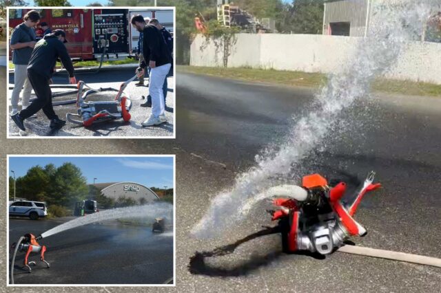 Conheça o cão-robô ‘B2’ de US$ 150 mil que pode apagar incêndios com um canhão

