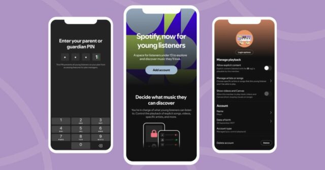 As contas gerenciadas do Spotify estão chegando para proteger os pais dos filhos (capturas de tela mostradas)