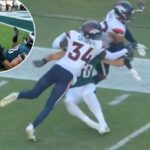 Controverso sem chamada na perda de Eagles para o Broncos Sparks Fan Clry