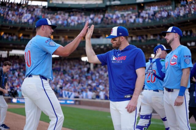 Brad Keller, Ian Happ, Kyle Tucker Chicago Cubs