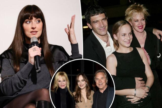 Dakota Johnson revela infância 'assustadora' em destaque como filha de Melanie Griffith e Don Johnson

