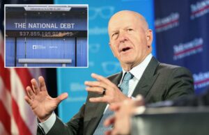 David Solomon, CEO do Goldman Sachs, preocupado com o aumento da dívida dos EUA: ‘Haverá um acerto de contas’ O CEO da Goldman Sachs, David Solomon, fala em entrevista para o Clube Econômico de Washington.