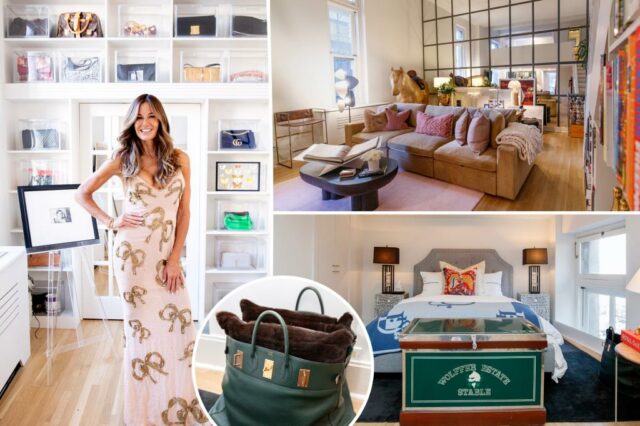 Dentro do apartamento de Kelly Bensimon no centro de Manhattan, na antiga sede da NYPD: 'Se essas paredes pudessem falar'

