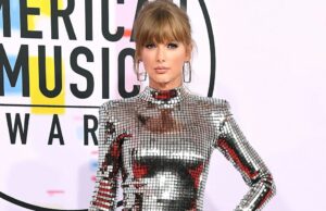 Desenvolvimento de design brilhante de Taylor Swift: fendas altas da coxa, estética pura, extra Desenvolvimento de design brilhante de Taylor Swift: fendas altas da coxa, estética pura, extra