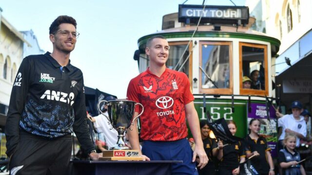 Detalhes da transmissão ao vivo de NZ vs ENG, 1º T20I: Quando e onde ver o tour panorâmico pela Inglaterra na Nova Zelândia 2025; informações do terno, equipes completas 

