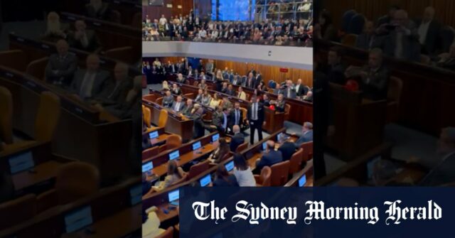 Discurso de Trump interrompido no Knesset

