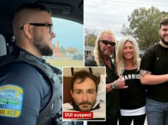 Dog, o filho do policial do caçador de recompensas, disparou o papel em alta velocidade, bateu o adolescente morto Dog, o filho do policial do caçador de recompensas, disparou o papel em alta velocidade, bateu o adolescente morto