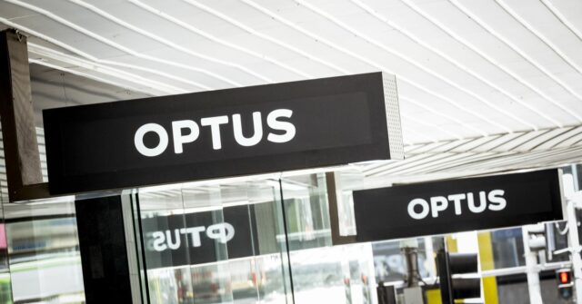 A loja Optus da Burke Street.