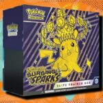 Ex de Pikachu - 238/191, ex de Latias - 239/191 e ex de Milotic - 237/191 em um fundo de bolinhas laranja