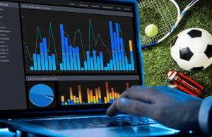 Especialistas alertam que os mercados de previsão aumentam o processo de cuidado com os perigos no meio dos rumores de apostas esportivas da NBA Especialistas alertam que os mercados de previsões aumentam os riscos de manipulação de resultados em meio ao escândalo de apostas esportivas da NBA. Uma pessoa usa um laptop exibindo tabelas e gráficos relacionados a dados de apostas esportivas, com equipamentos de tênis e futebol colocados na grama ao fundo.