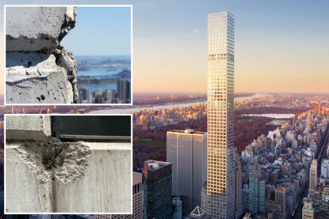 Especialistas temem que a notória supertall Billionaires' Row possa chover 'pedaços de concreto' em Nova York se as rachaduras não forem resolvidas: relatório

