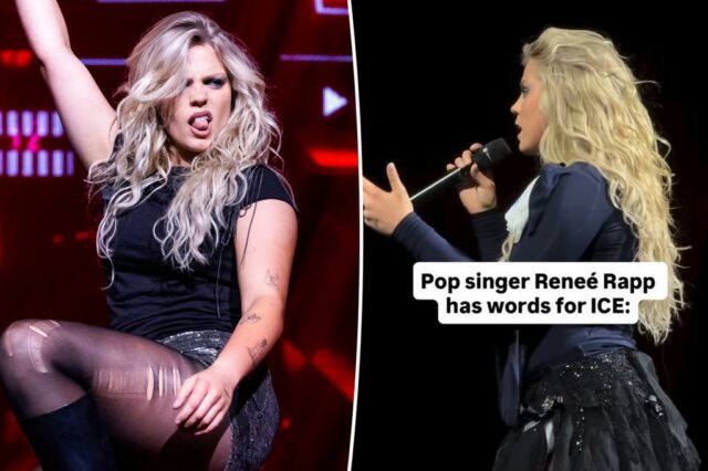 A atriz e cantora Reneé Rapp fez uma crítica contundente ao Immigration and Customs Enforcement (ICE) e ao presidente Donald Trump em um discurso cheio de palavrões durante seu show em Portland, Oregon, na segunda-feira.
