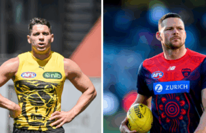 Acusações retiradas de dois campeões da AFL acusados de briga Dion Prestia Richmond Steven Mays Melbourne AFL