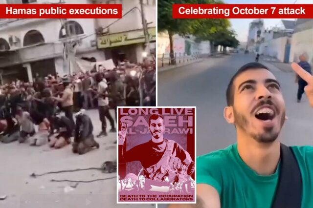Estudantes pela Justiça na Palestina pedem “morte aos colaboradores” enquanto o Hamas realiza execuções brutais em Gaza

