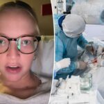 Eu estava grávida de 35 semanas quando senti um ‘estalo’ – o problema de saúde assustador que exigia uma cirurgia dupla de emergência