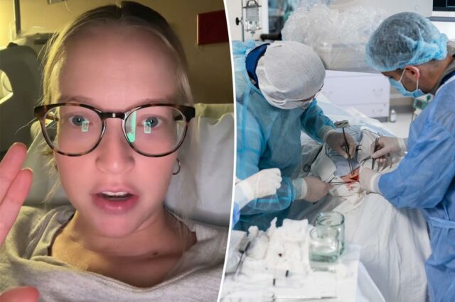 Eu estava grávida de 35 semanas quando senti um ‘estalo’ – o problema de saúde assustador que exigia uma cirurgia dupla de emergência

