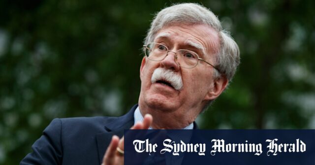 Ex-conselheiro de segurança nacional John Bolton.