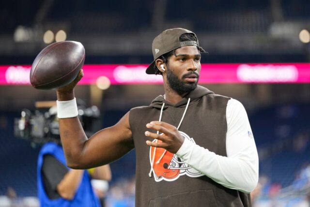 Shedeur Sanders #12 of the Cleveland Browns