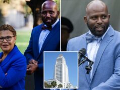 Ex-vice O vice -prefeito Brian K. Williams fazendo um discurso.