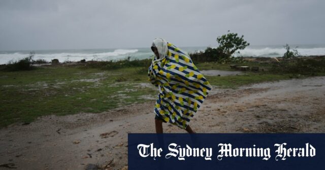 Furacão Melissa avança lentamente em direção a Cuba Furacão Melissa avança lentamente em direção a Cuba