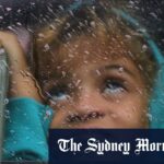 Uma imagem de satélite do furacão Melissa.