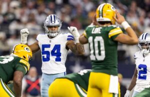 Gamer do Cowboys Penalizado pela NFL por ações em todo o videogame Packers Dallas Cowboys DE Sam Williams