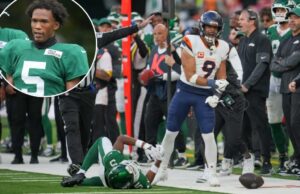 Garrett Wilson passa por testes para lesão no joelho em potencial grande preocupação dos Jets Garrett Wilson passa por testes para lesão no joelho em potencial grande preocupação dos Jets