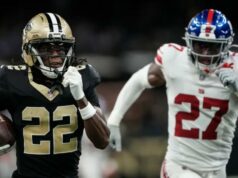 Giants não recebem o suficiente de grandes investimentos no secundário Tyler Nubin é derrotado por Rashid Shaheed para um touchdown durante o jogo do Giants-Saints em 5 de outubro de 2025.