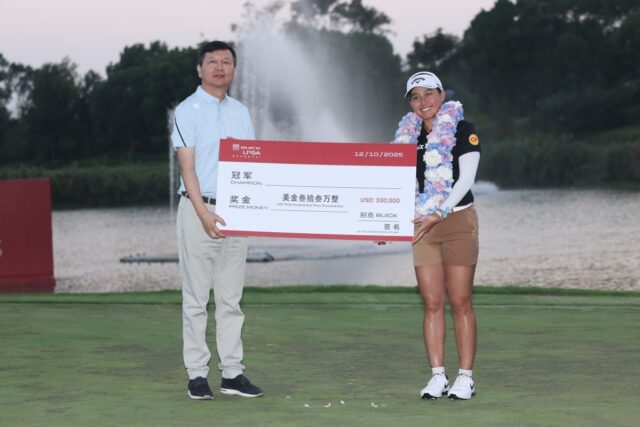 Globo nº 1 prevalece no playoff de 5 buracos para vencer o LPGA Shanghai 

