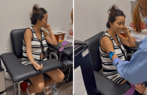 Grávida mãe no centro de saúde para ouvir os batimentos cardíacos – depois disso vêm os resultados do exame hereditário Grávida mãe no centro de saúde para ouvir os batimentos cardíacos - depois disso vêm os resultados do exame hereditário