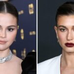 Hailey Bieber critica relatos 'frustrantes' de competição de marca com Selena Gomez