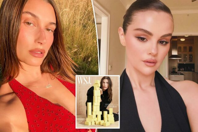 Hailey Bieber reacende rivalidade com Selena Gomez com diss selvagem


