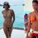 Halle Berry volta às raízes de Bond-girl em biquíni dourado: 'Este é o 59'
