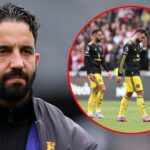 O gerente do Manchester United, Ruben Amorim, reconhece os fãs após a derrota de sua equipe durante a partida da Premier League entre Brentford e Manchester United no Gtech Community Stadium em 2025 em Brentford, Inglaterra.