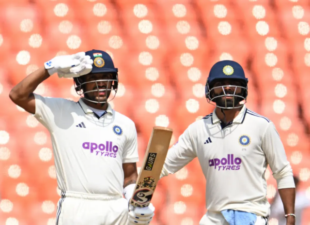 Ind vs Wi 1º Exame | JUREL, Jadeja Fire India, traga cerca de 164 tocam no chá no dia 2 

