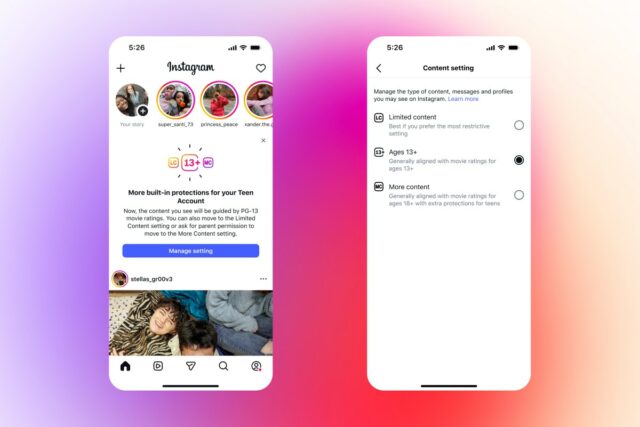 Instagram revelará material PG-13 por padrão para adolescentes, inclui muito mais controles para adultos 

