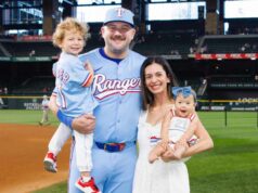 Jake Hamburger da MLB e a outra metade Ashlyn lembram-se de procurar por uma menina com transtorno de down Jake Burger, Ashlyn Burger, Brooks e Penelope