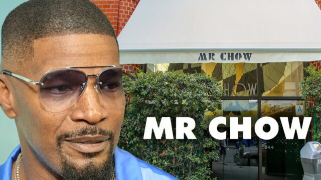 Jamie Foxx Sr. Chow em Beverly Hills getty