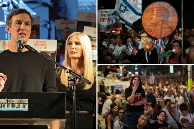 Jared Kushner e Ivanka Trump dirigem-se a grandes multidões em Tel Aviv para celebrar o acordo de paz: 'Se Deus quiser, concluímos a primeira fase'

